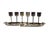 Metal Art Deco Liquor Set from Szandrik, Wegry, 1930s, Set of 7 For Sale - Image 7 of 8