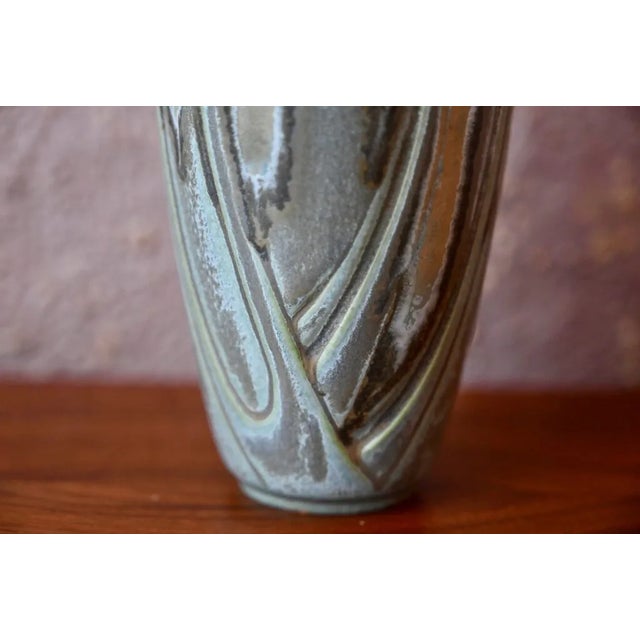 Art Nouveau Draped Vase from Denbac, France, 1920s For Sale - Image 4 of 9