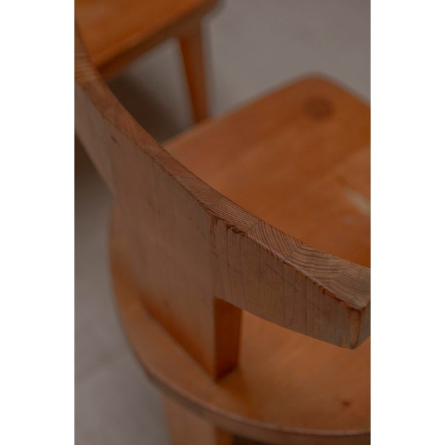 Beige Vintage Sculptural Side Chairs by Jacob Kielland-Brandt, Denmark, 1960s, Set of 2 For Sale - Image 8 of 12