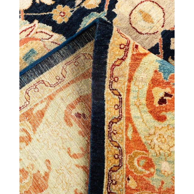Mogul, One-of-a-Kind Hand-Knotted Area Rug in Blue, 6' 2" x 9' 1" For Sale In New York - Image 6 of 8