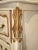 Vintage Tallboy Dresser French Country Off White With Gold Trim Chest of Drawers For Sale - Image 9 of 13