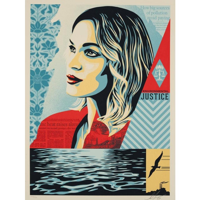Shepard Fairey, Environment Justice, Silkscreen Print For Sale - Image 9 of 9