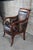 Henredon Late 20th Century Henredon Mahogany Distressed Leather French Empire Regency Club Lounge Armchair For Sale - Image 4 of 12