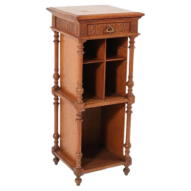 Late 19th Century French Oak Henri II Cabinet For Sale