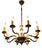 Metal Eight-Armed Chandelier, 1950s For Sale