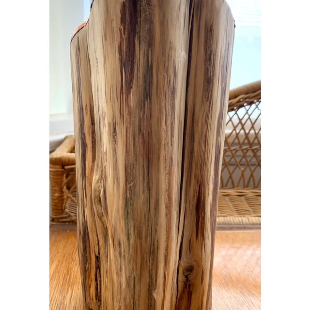 Organic Cedar Stump Vanity Mirror #1 For Sale In Los Angeles - Image 6 of 11