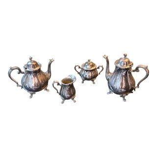 Early 20th Century Webster Wilcox Silver-Plate Tea Service - Set of Four For Sale