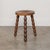 Brown 1950s French Bobbin Wood Tripod Stool For Sale - Image 8 of 11
