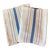 Pair of Vintage Linen Tea Towels, Multi-Color Stripes For Sale