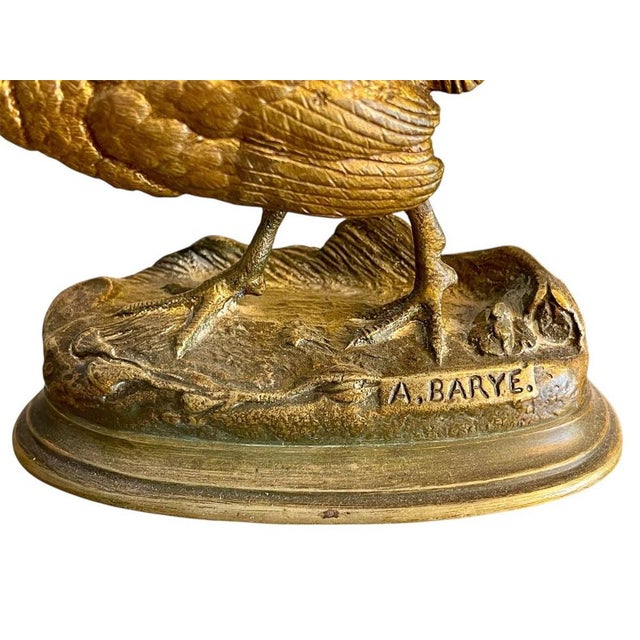 Bronze Pheasant by Louis Alfred Barye For Sale - Image 3 of 8