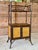 Late 20th Century British Colonial Style Rattan & Grasscloth Étagère Cabinet For Sale - Image 12 of 12