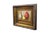 Late 20th century still life oil painting on canvas featuring textured Tuscan ceramic vessels and a flower vase on a...