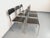 Vintage Italian Stackable Chairs in Chromed Metal and Black Imitation Leather, 1970s, Set of 6 For Sale - Image 16 of 18