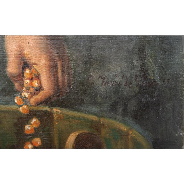 Tommaso De Vivo, Rural Figurative Scene, 19th Century, Oil on Canvas, Framed For Sale - Image 4 of 6