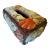 Vintage Handmade Seashell Encrusted Coastal Folk Art Tissue Box Cover With Red Velvet Lining For Sale