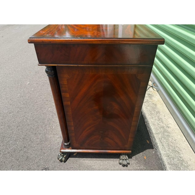 Pair of Hickory White Nightstands With Original Keys For Sale - Image 10 of 10