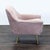 West Elm West Elm Phoebe Modern Lounge Chair With Brass Legs - Soft Pink Upholstery For Sale - Image 4 of 7