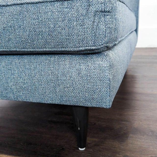Room & Board Room & Board Reese Blue Modern Tufted Chaise Lounge Sofa For Sale - Image 4 of 6