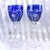 Traditional 1950s Blue Cut to Clear Stemware Glasses - Set of Eleven For Sale - Image 3 of 5