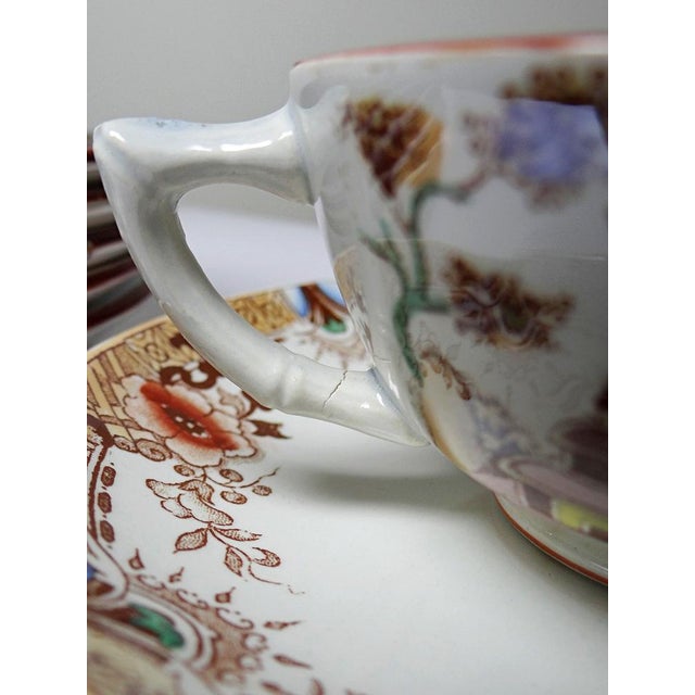 1920s Antique Tea Service from Sarreguemines, 1900s, Set of 11 For Sale - Image 5 of 18