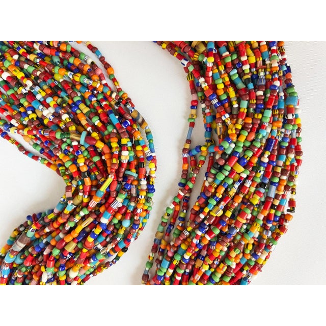 African Vintage African Colorful Bead Bundle For Sale - Image 3 of 3
