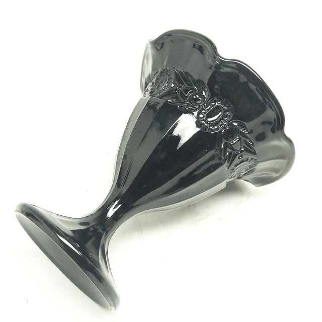 Art Nouveau Bowl on Stand from Ząbkowice Glassworks, Poland, 1970s For Sale - Image 4 of 8