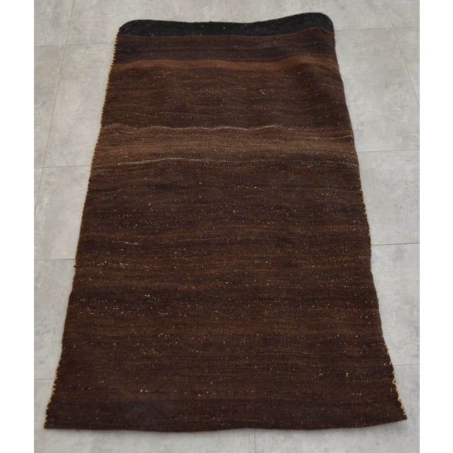 Vintage Turkish Kilim Hand Woven Wool Rug Sack Kilim - 2′3″ × 4′ For Sale - Image 6 of 11