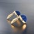 2010s Natural Lapis Lazuli Cufflinks 14k Y Gold 40 CTW Certified, Pair For Sale - Image 5 of 13