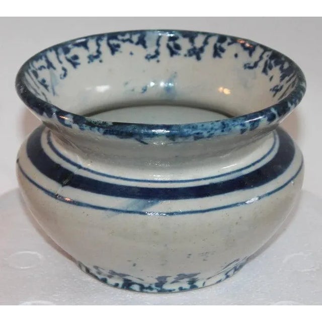 Farmhouse 19th Century Sponge Ware Spittoon For Sale - Image 3 of 10