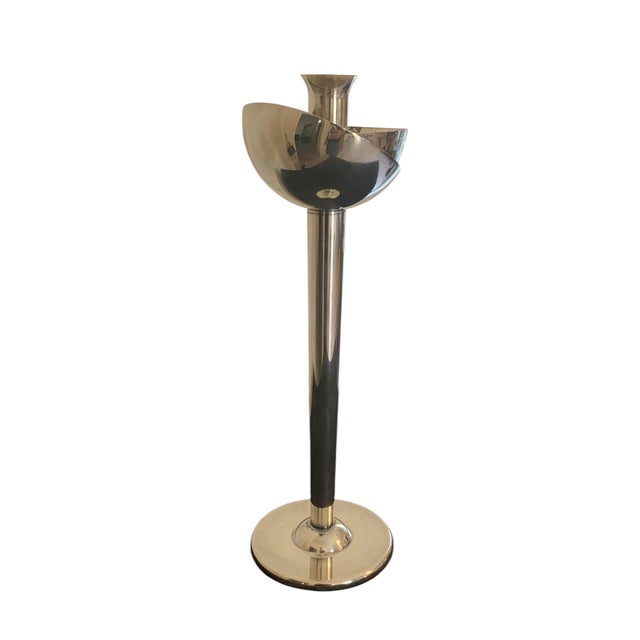 Metal 1980s Swid Powell & David Palterer Silverplate Candlestick For Sale - Image 7 of 10