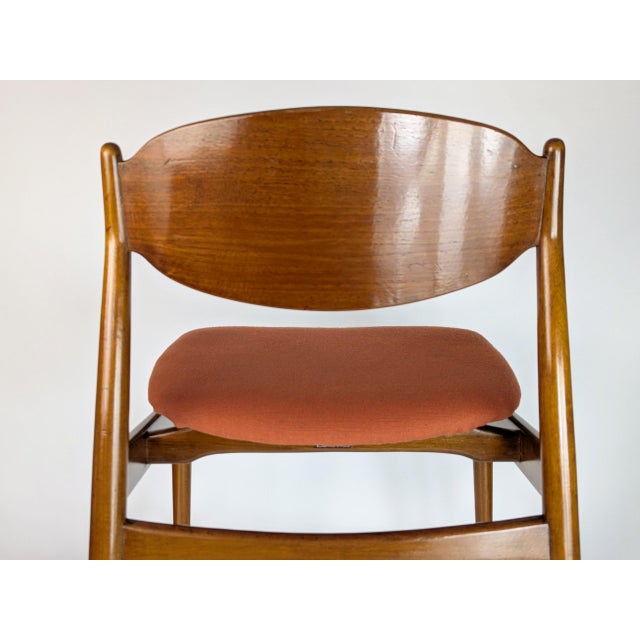 Teak and Fabric Dining Chairs by Leonardo Fiori for Isa Bergamo, 1960s, Set of 5 For Sale - Image 12 of 18