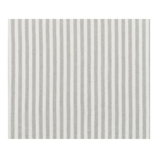 Schumacher Regatta Linen Stripe Sheer Fabric in Mineral For Sale