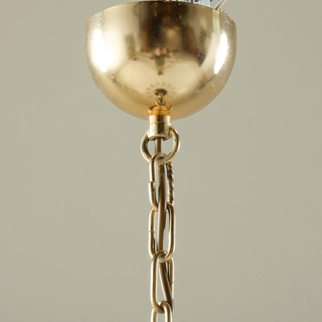 Brass and Murano Glass Chandelier from La Murrina, 1970s For Sale - Image 14 of 15