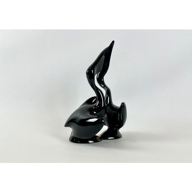 Mid-Century Modern Mid-Century Modern Porcelain Pelicans by Miroslav Smutný for Jihoker Bechyně, 1960s For Sale - Image 3 of 15