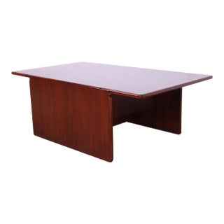 Afra and Tobia Scarpa for B&b Italia Rosewood Coffee Table For Sale