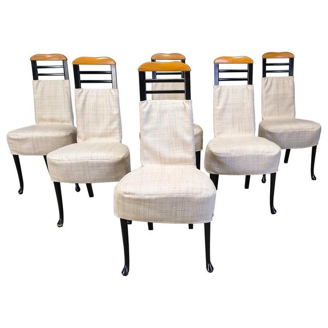 Vintage Dining Chairs attributed to Giorgetti, 1970s, Set of 6 For Sale - Image 17 of 17