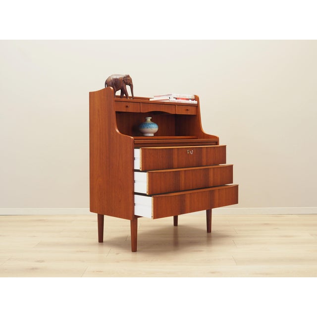 Vintage Danish Teak Secretary, 1970s For Sale - Image 6 of 17