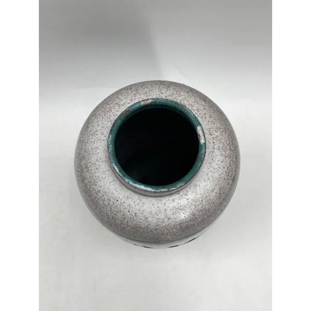 Studio Ceramic Flower Vase by Karl Jüttner for Saarfelder Group, GDR, 1960s For Sale - Image 10 of 12