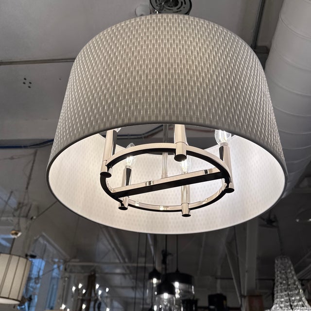Minka Lavery Palmetto Polished Nickel Pendant For Sale In San Francisco - Image 6 of 12