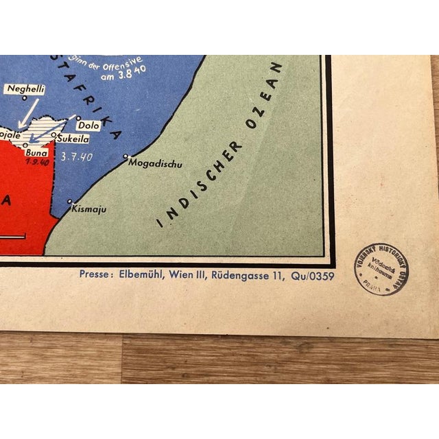 Vintage German Military Second World War 2 Poster, 1940 For Sale - Image 4 of 9