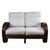 1960s Pretzel Rattan Settee For Sale - Image 5 of 5