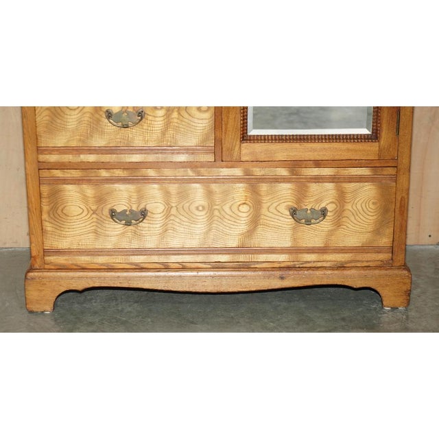 1920s English Compactum Wardrobe in Light Oak, 1920s For Sale - Image 5 of 18