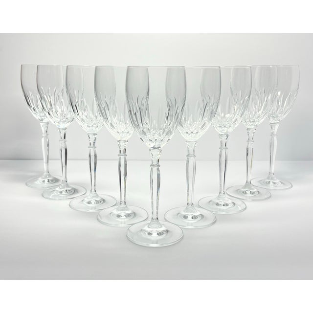 Schott Zwiesel “Rhapsody” Set of 9 Crystal Wine Glasses 8 3/8” 8oz Excellent condition. No chips, cracks, or fleabites....