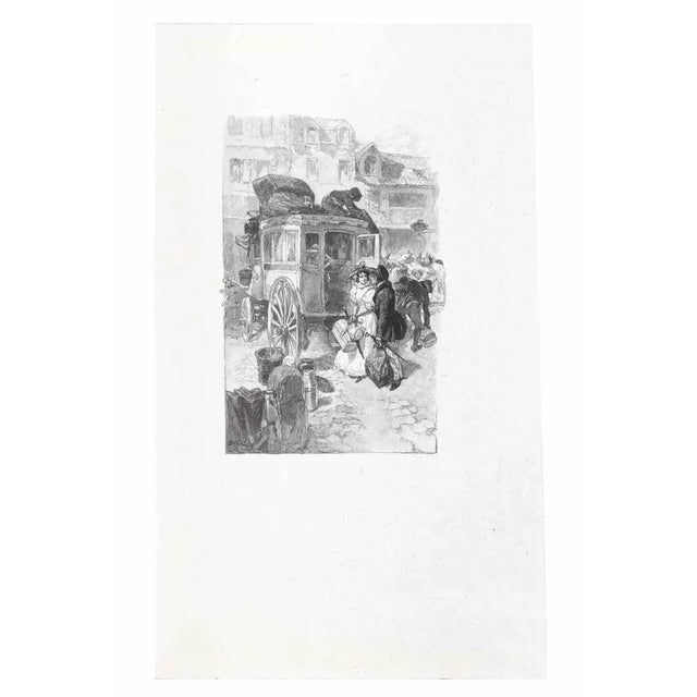 Small tales to my sister is a lithograph on paper realized by hegesippe Moreau in 1838. The artwork is in good condition....