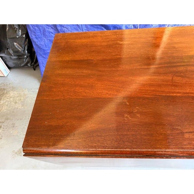 Vintage Federal Style Solid Wood Drop Leaf Dining Table For Sale - Image 16 of 18