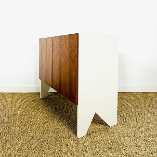 Wood Vintage Sideboard in Walnut, 1960 For Sale - Image 7 of 12