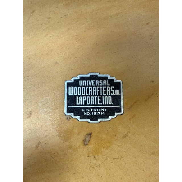 Brown Mid-Century Modern Rotating Top Coffee Table by Universal Woodcrafters Inc., 1950s For Sale - Image 8 of 9