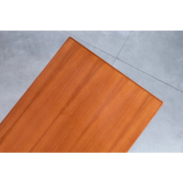 Danish Modern Teak Executive Desk With Bookcase, 1960s For Sale - Image 12 of 12