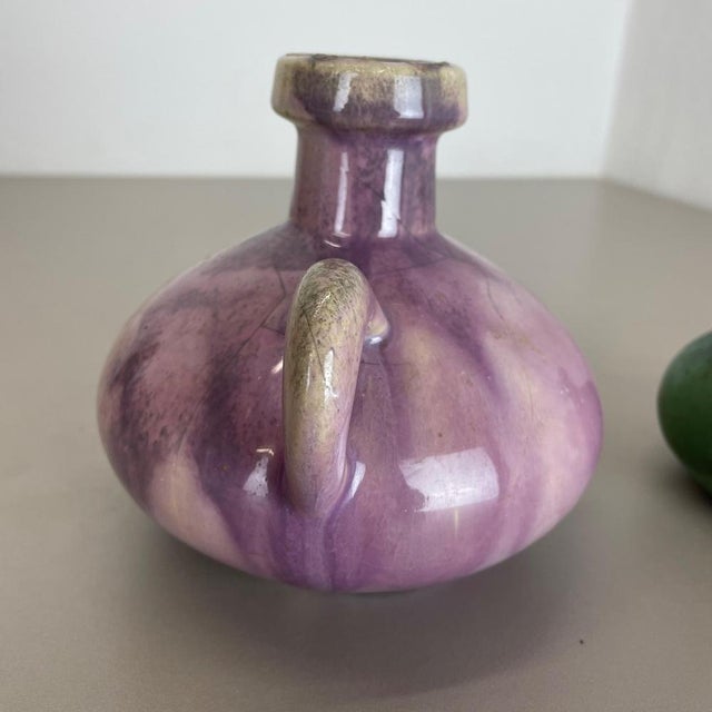 Set Colorful Ceramic Studio Pottery Vases by Otto Keramik, Germany, 1970s, Set of 3 For Sale - Image 13 of 18
