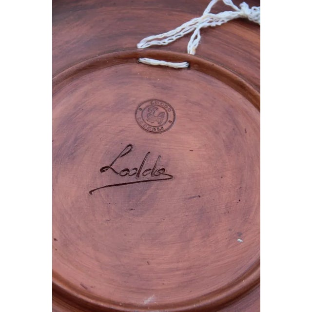 Mid-Century Modern Large Italian Ceramic Decorative Plate by Paolo Loddo, 1960s For Sale - Image 3 of 11